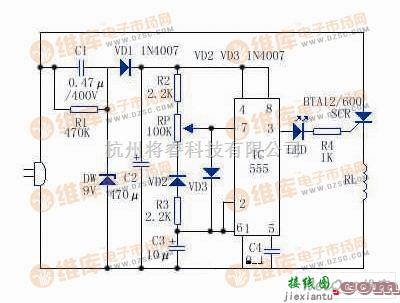 温控电路中的红外取暖器温度控制电路设计电路图  第1张