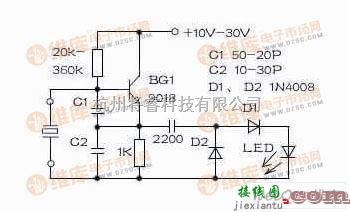 检测电路中的自制实用的晶振测试电路图  第1张