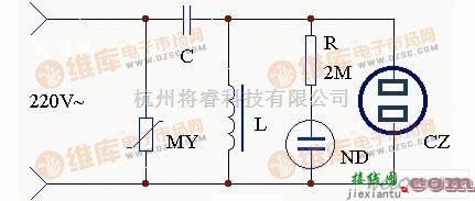 保护电路中的简易电视机稳压保护电路图  第1张