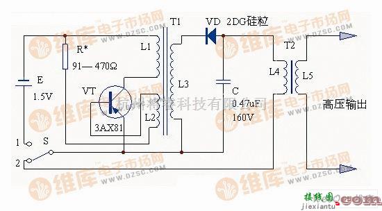 自动控制中的自制电子煤气点火器电路图  第1张