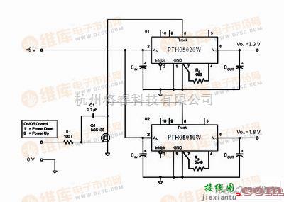 电源电路中的SANGMEI WD50-200W电源模块的自动电压跟踪功能典型应用电路图  第1张