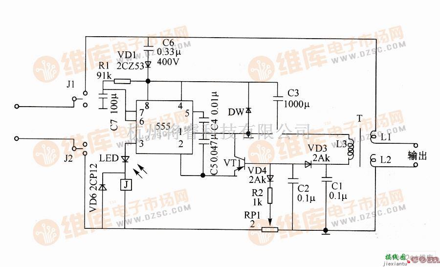 保护电路中的电子保安器电路图  第1张