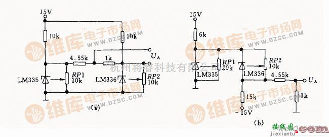 温控电路中的华氏电子温度计电路图  第1张