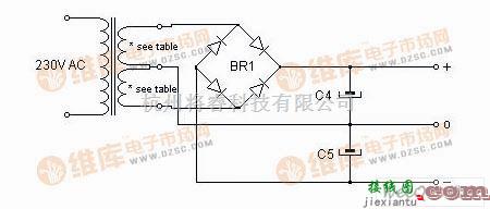 电源电路中的摩托罗拉 Hi-Fi 功率放大器的电源电路图  第1张