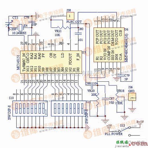 振荡电路中的本振频率合成电路图  第1张