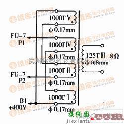 音频电路中的FU-7推动的胆机功放电路图和电源电路图  第3张