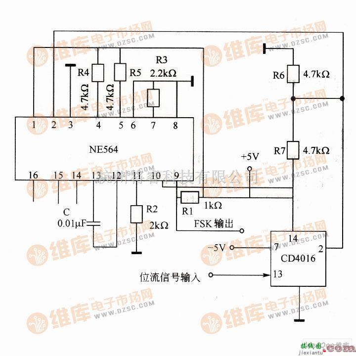 FSK调制电路  第1张