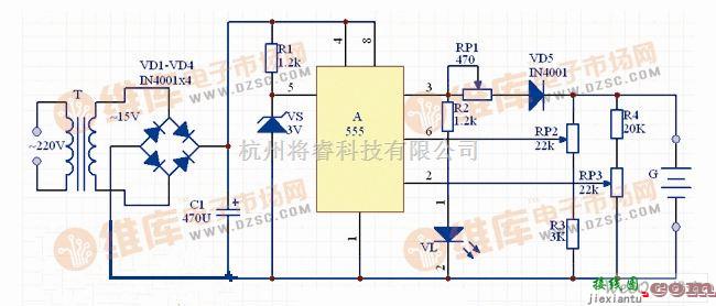 充电电路中的全自动充电器电路图（二）  第1张