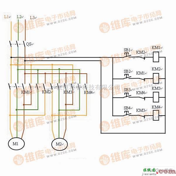 控制电路中的电动葫芦控制电路图  第1张