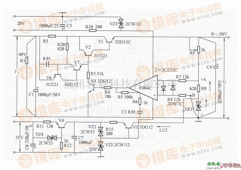 稳压电源中的0V起调的高精度直流稳压电源电路图  第1张