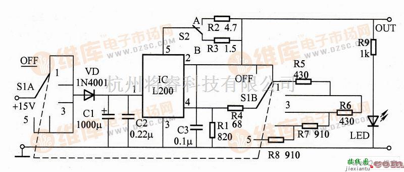 电源电路中的实用是电源调压器电路图  第1张