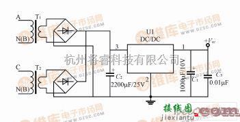 电源电路中的三相电度表线性电源电路图  第1张