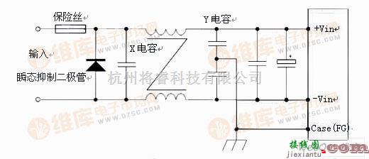 保护电路中的DC/DC模块输入保护应用电路图  第1张