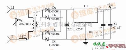 电源电路中的相多功能电度表电源电路图  第1张