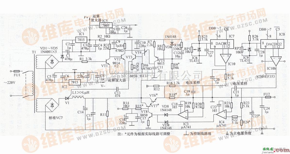 电源电路中的实用的可编程电源电路图  第1张