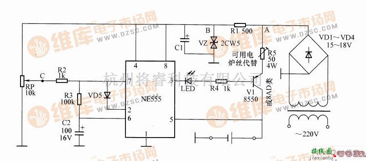 充电电路中的脉冲式全自动快速充电器电路图  第1张