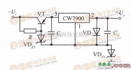 稳压电源中的由CW7900构成的高输入-高输出电压集成稳压电源电路之三  第1张