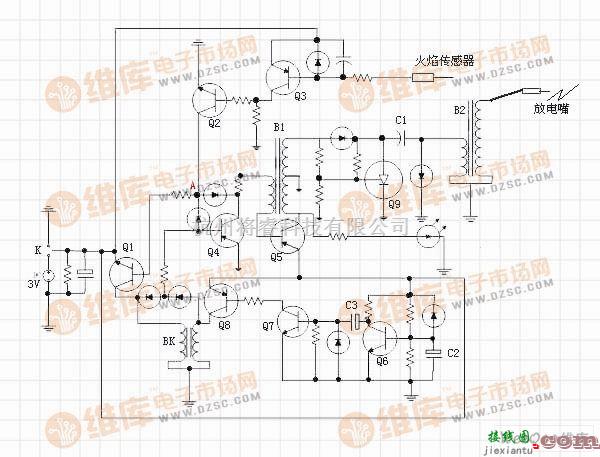 控制电路中的热水器电子点火电路  第1张