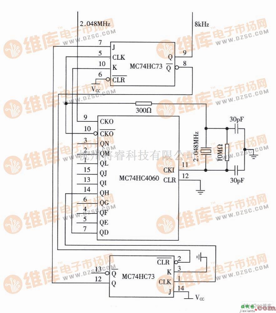 PCM时钟源产生电路图  第1张