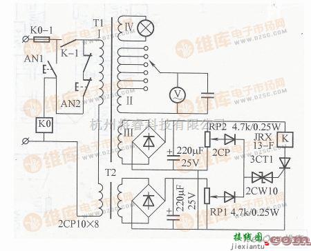 电源电路中的有过电压过电流保护及隔离作用的交流电源电路图  第1张