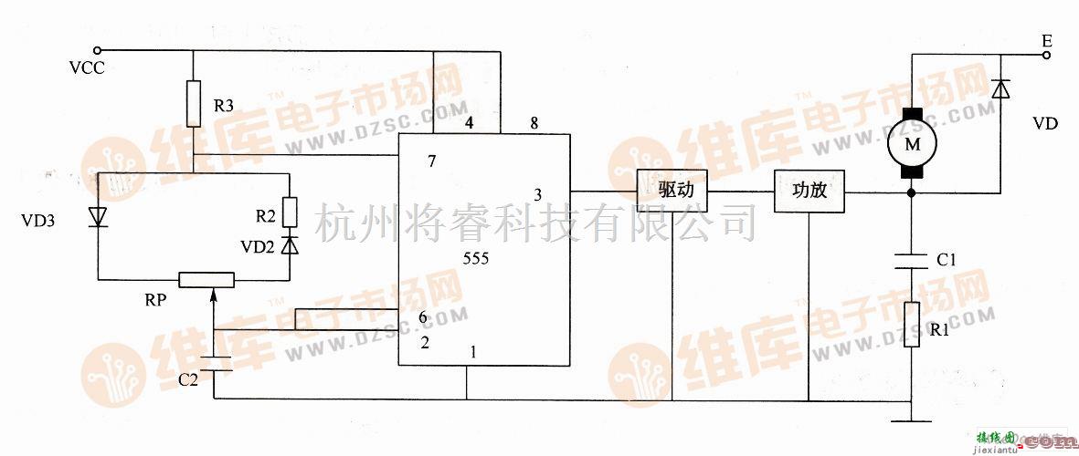 控制电路中的直流电机调速控制电路图  第1张