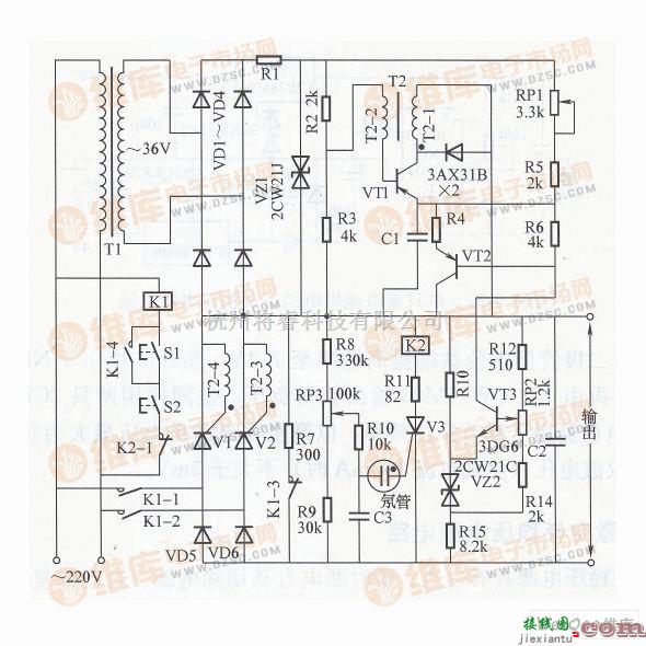 稳压电源中的大容量直流稳压电源电路图  第1张