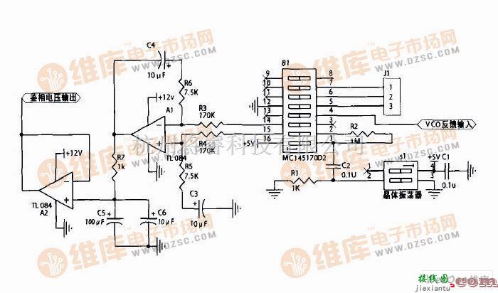 锁相稳频电路原理图  第1张