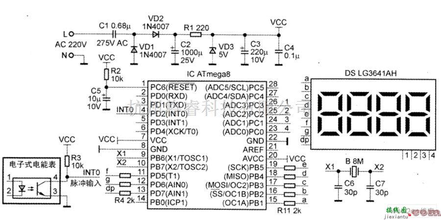单片机制作中的电子数码计数器电路图  第1张