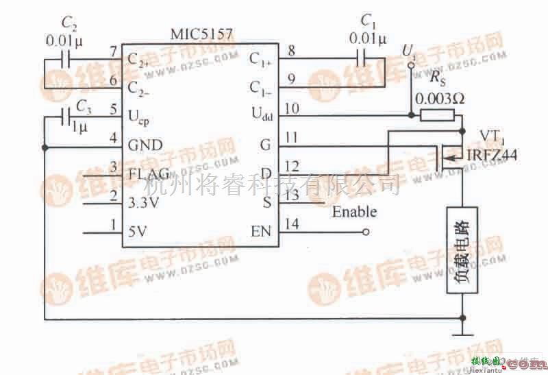 开关电路中的MIC5157组成的正沿触发的开关电路原理与设计  第1张