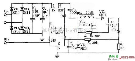 电源电路中的ACT112 降压-升压电路(应用电路)  第2张