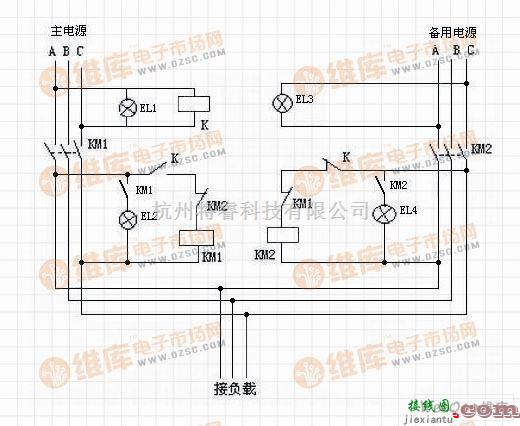 电源电路中的三相双电源自动切换电源电路  第1张