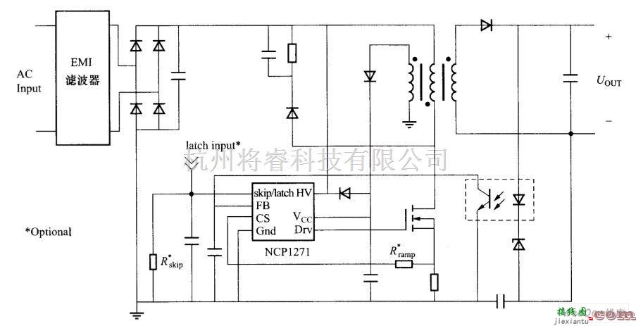 电源电路中的NCP1271典型应用电路与内部等效电路图  第1张