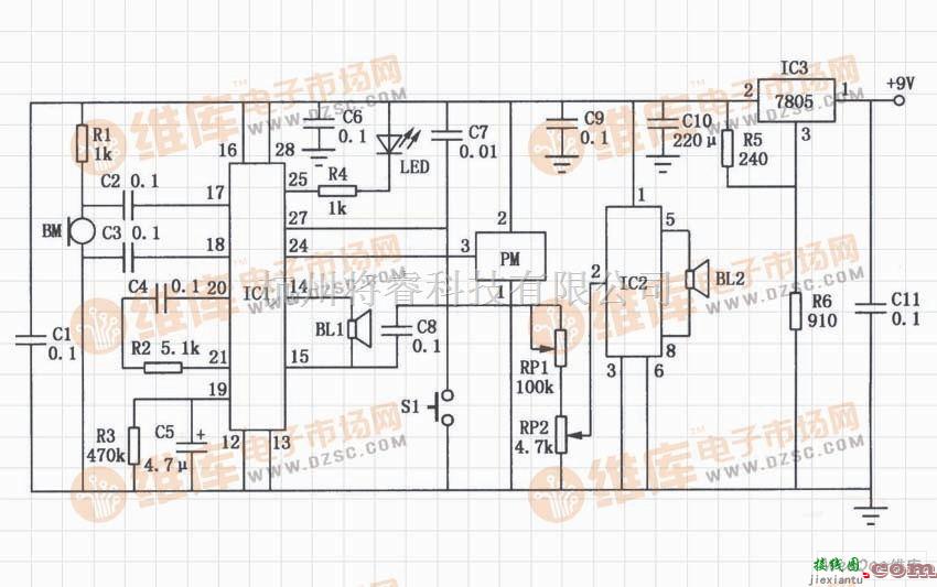 7805应用电路——电子看门狗电路  第1张