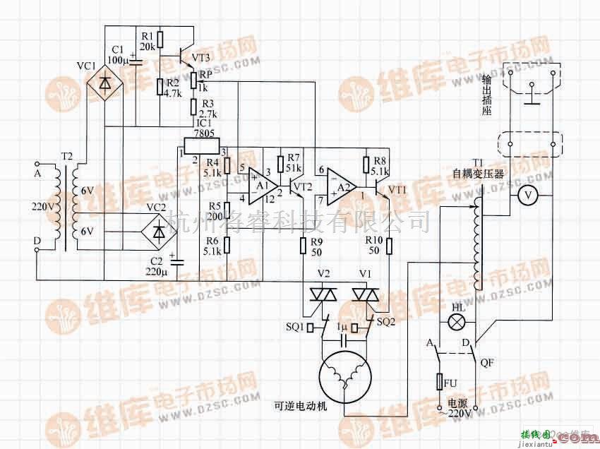 稳压电源中的自动交流稳压器电路（一）  第1张