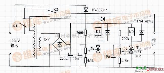 稳压电源中的由TL431组成的交流稳压器电路  第1张
