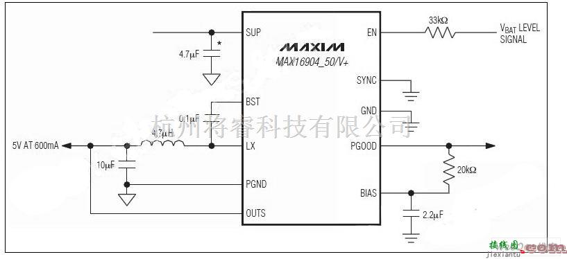 电源电路中的MAX16904—同步降压转换器  第1张