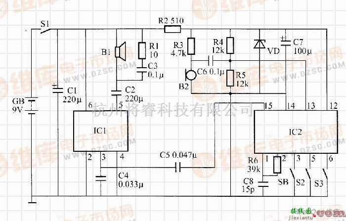 语音电路中的利用RTS0071构成的变音玩具盒控制器  第1张