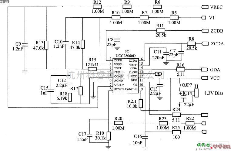 电源电路中的UCC28060控制的300W PFC样板电路图  第2张