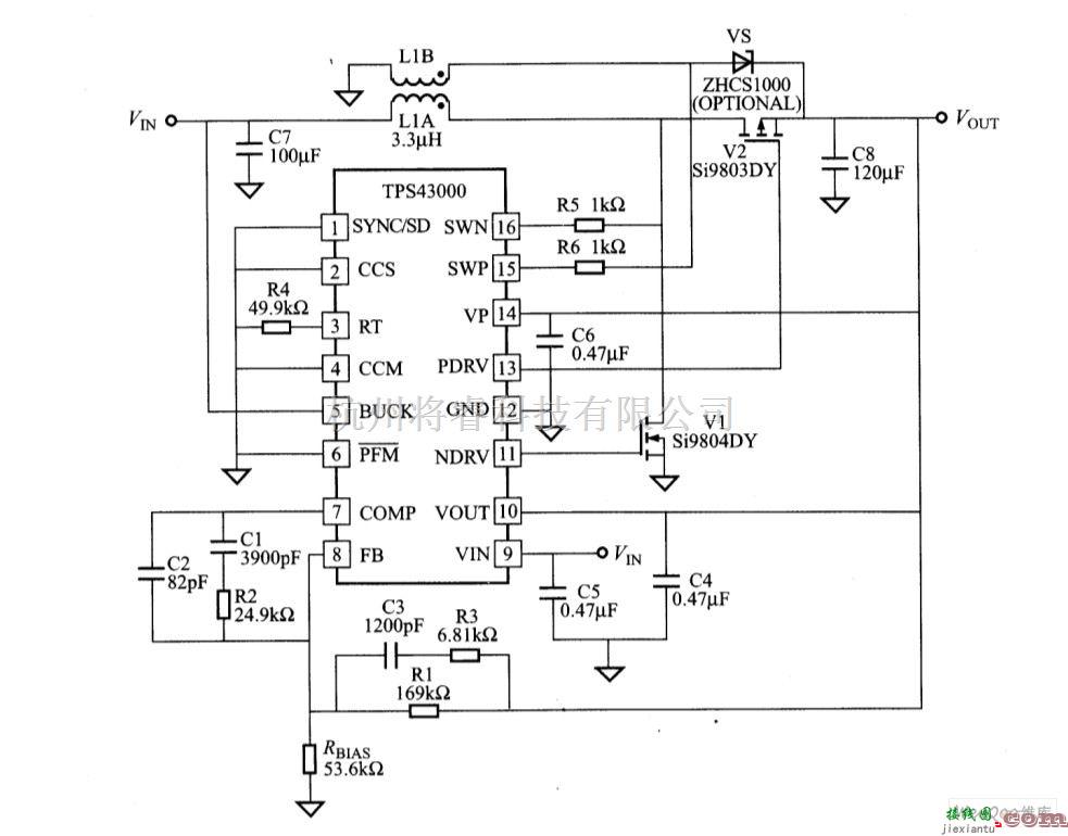 电源电路中的3．3V 输出的反激变换器电路图  第1张