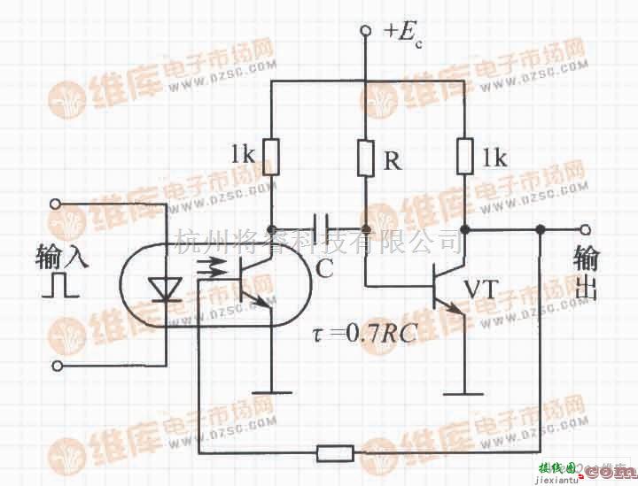 光电耦合器中的光电耦合器电路图  第1张