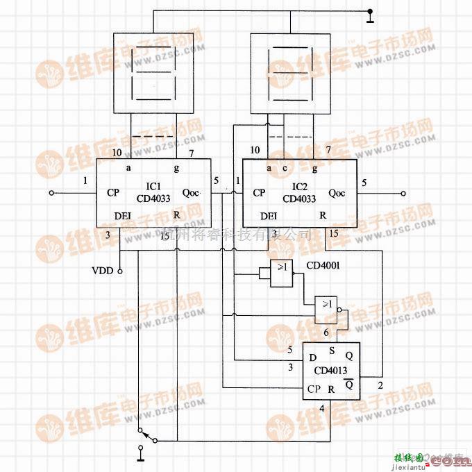 数字电路中的数字显示转换电路  第1张