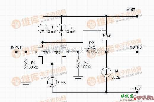 电子管功放中的20W单端FET功放工作原理图  第1张