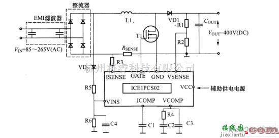 电源电路中的用ICE1PCS01／02设计升压型CCM方式的PFC电路图  第3张