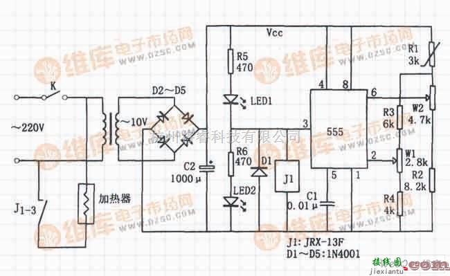 LED电路中的LED控制器电路图  第1张