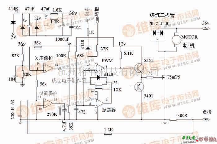 控制电路中的最具典型的有刷控制器电路图  第1张