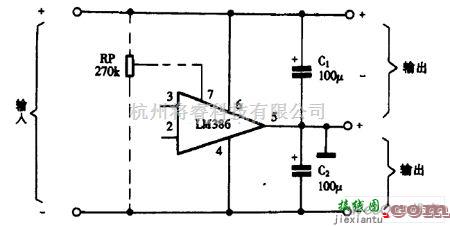 稳压电源中的巧用LM386作小功率正负稳压电源电路图  第1张