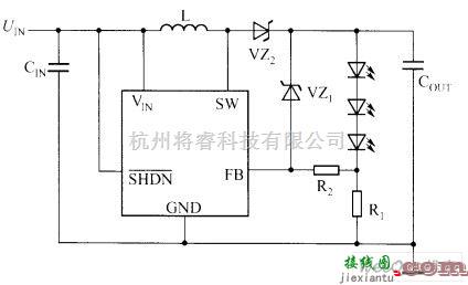 LED电路中的LED开路保护电路图  第1张