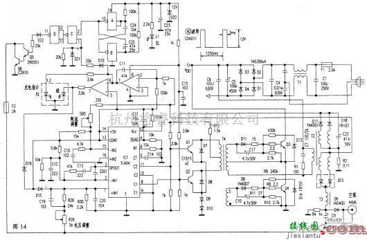 充电电路中的典型半桥式电动自行车电瓶充电器电路图  第1张