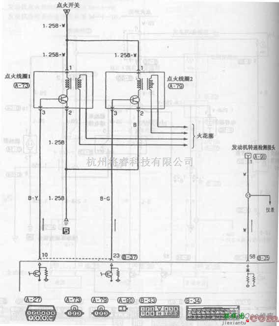 东南中的东南菱帅轿车发动MPI系统电路图三  第1张