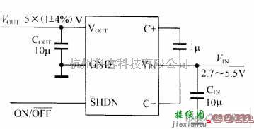 LED电路中的AAT3110电荷泵驱动的白光LED电路图  第1张